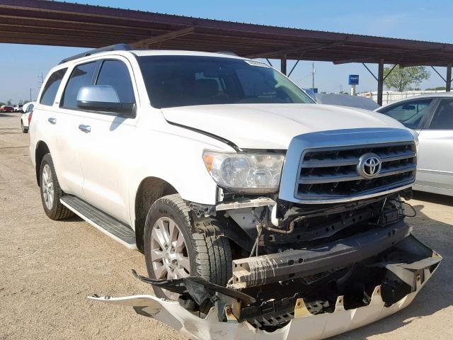 5TDYY5G14BS032098 - 2011 TOYOTA SEQUOIA PL WHITE photo 1