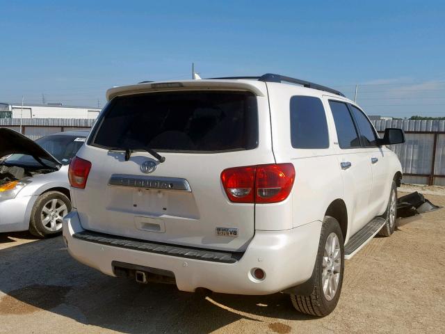 5TDYY5G14BS032098 - 2011 TOYOTA SEQUOIA PL WHITE photo 4