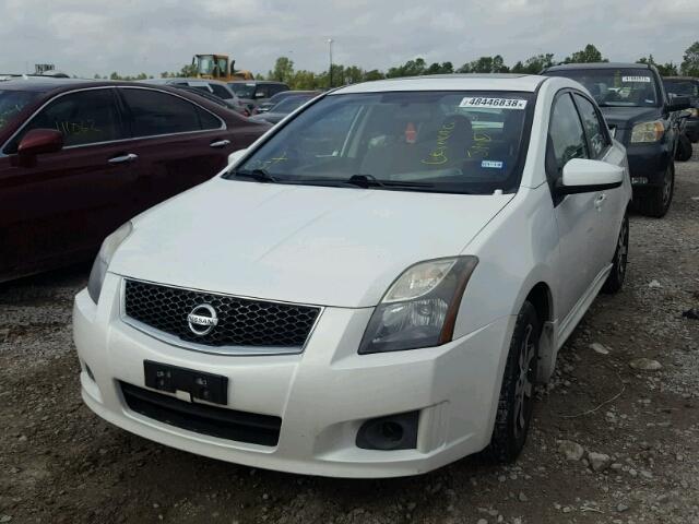 3N1AB6AP2CL766836 - 2012 NISSAN SENTRA 2.0 WHITE photo 2