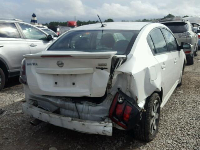 3N1AB6AP2CL766836 - 2012 NISSAN SENTRA 2.0 WHITE photo 4