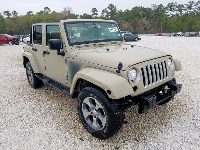 1C4HJWEG3JL896528 - 2018 JEEP WRANGLER U BROWN photo 1