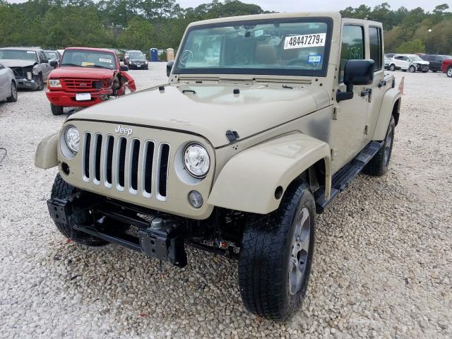 1C4HJWEG3JL896528 - 2018 JEEP WRANGLER U BROWN photo 2