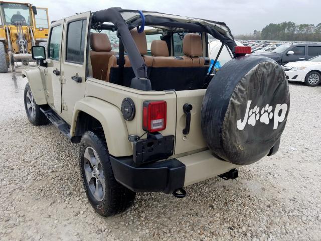 1C4HJWEG3JL896528 - 2018 JEEP WRANGLER U BROWN photo 3