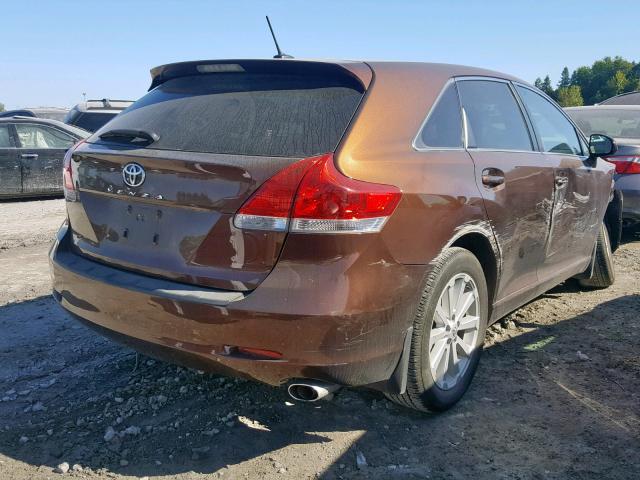 4T3ZA3BB6BU045379 - 2011 TOYOTA VENZA BROWN photo 4