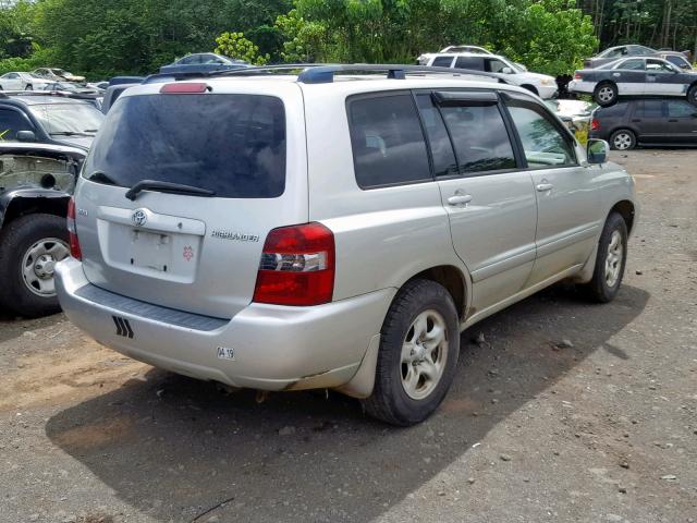 JTEDD21AX60137945 - 2006 TOYOTA HIGHLANDER SILVER photo 4