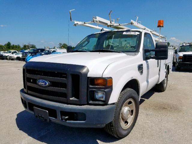 1FDWF30508EC54825 - 2008 FORD F350 SRW S WHITE photo 2