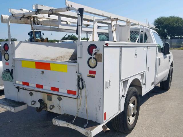 1FDWF30578EC54773 - 2008 FORD F350 SRW S WHITE photo 4