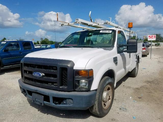 1FDWF30518EC54803 - 2008 FORD F350 SRW S WHITE photo 2