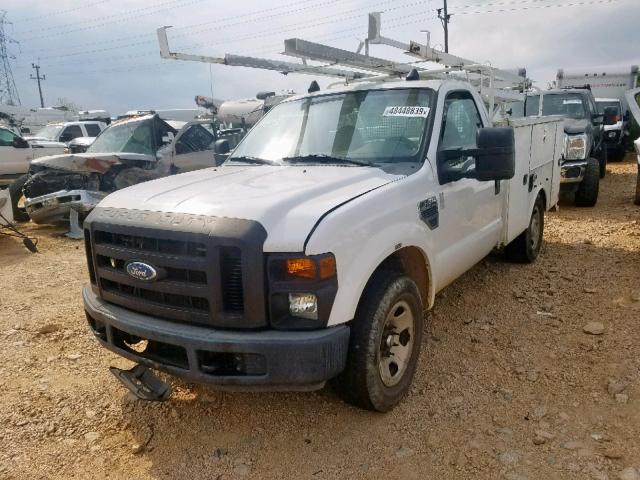 1FDWF30558EC94222 - 2008 FORD F350 SRW S WHITE photo 2