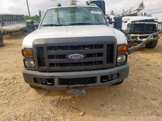 1FDWF30558EC94222 - 2008 FORD F350 SRW S WHITE photo 9