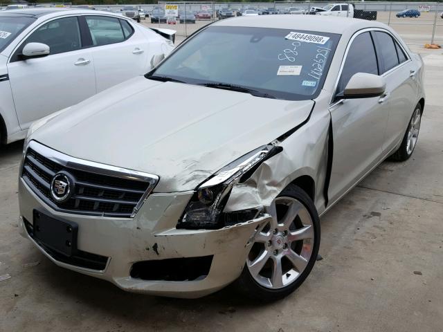 1G6AA5RX4D0177724 - 2013 CADILLAC ATS BEIGE photo 2