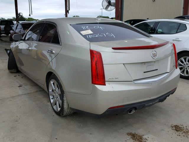 1G6AA5RX4D0177724 - 2013 CADILLAC ATS BEIGE photo 3