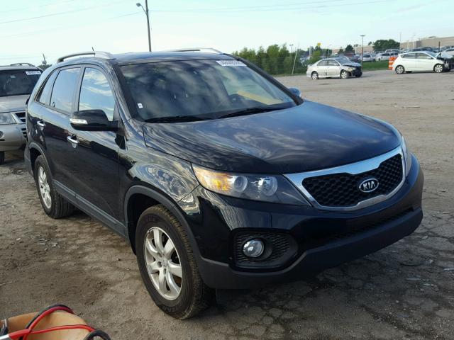 5XYKT3A62DG383217 - 2013 KIA SORENTO LX BLACK photo 1