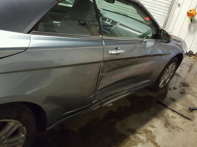 1C3LC65M28N637879 - 2008 CHRYSLER SEBRING LI GRAY photo 9