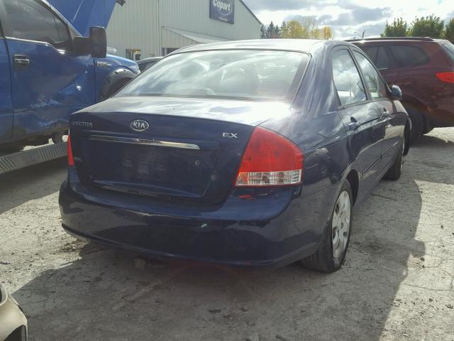 KNAFE222095637375 - 2009 KIA SPECTRA EX BLUE photo 4