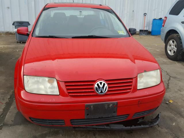 3VWSK69M33M028952 - 2003 VOLKSWAGEN JETTA GLS RED photo 9