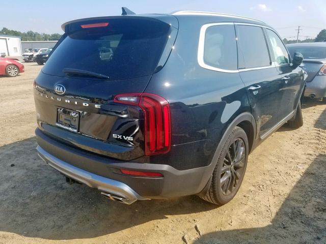 5XYP54HC7LG032206 - 2020 KIA TELLURIDE BLACK photo 4