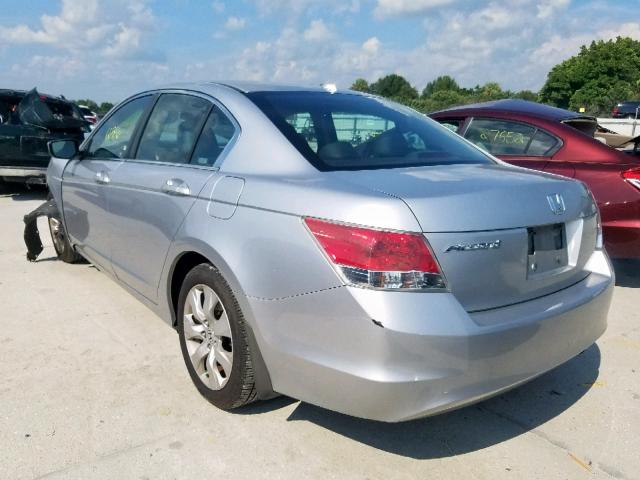 1HGCP26838A132307 - 2008 HONDA ACCORD EXL SILVER photo 3