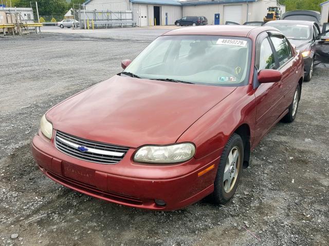 1G1NE52J92M638682 - 2002 CHEVROLET MALIBU LS RED photo 2