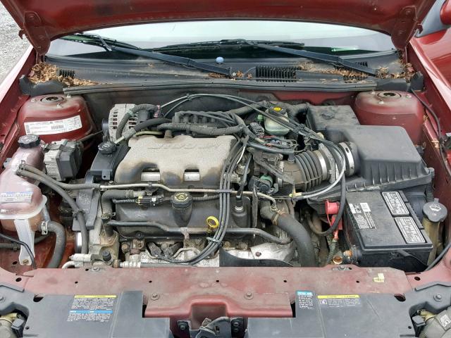 1G1NE52J92M638682 - 2002 CHEVROLET MALIBU LS RED photo 7