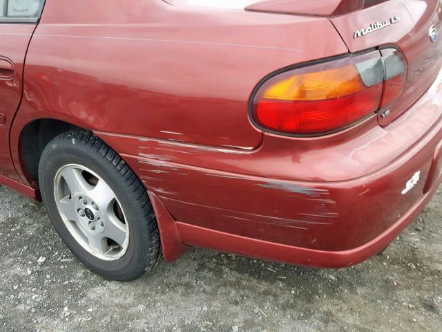 1G1NE52J92M638682 - 2002 CHEVROLET MALIBU LS RED photo 9