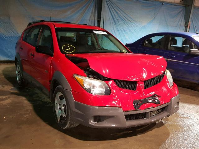 5Y2SL628X3Z445917 - 2003 PONTIAC VIBE RED photo 1