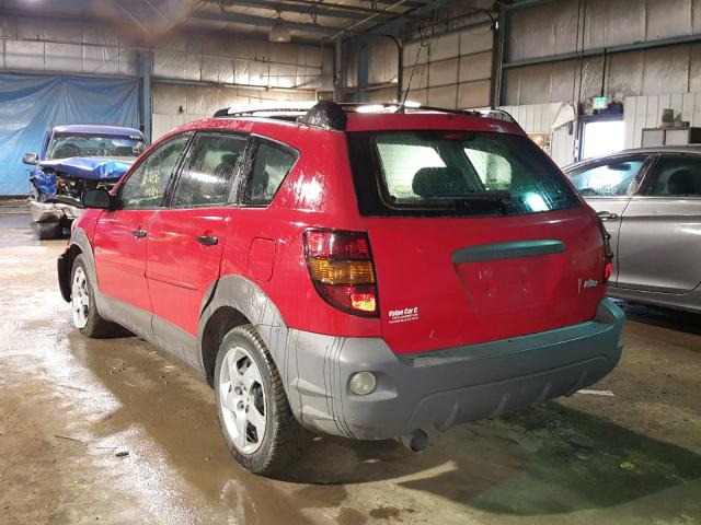 5Y2SL628X3Z445917 - 2003 PONTIAC VIBE RED photo 3