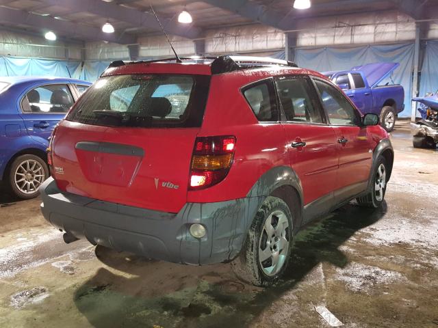 5Y2SL628X3Z445917 - 2003 PONTIAC VIBE RED photo 4