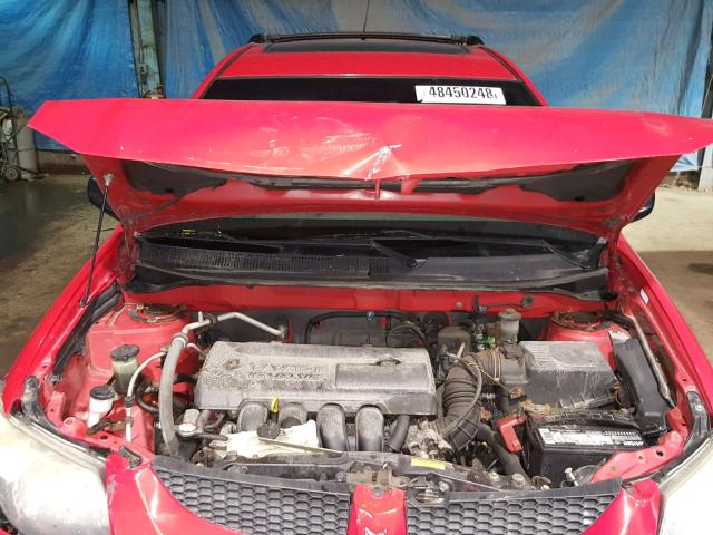 5Y2SL628X3Z445917 - 2003 PONTIAC VIBE RED photo 7