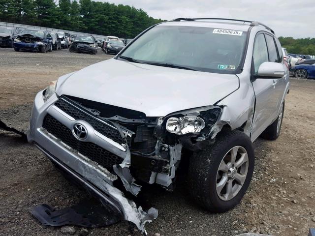 2T3DF4DV9BW132492 - 2011 TOYOTA RAV4 LIMIT SILVER photo 2