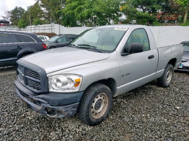 1D7HA16K08J183295 - 2008 DODGE RAM 1500 S SILVER photo 2