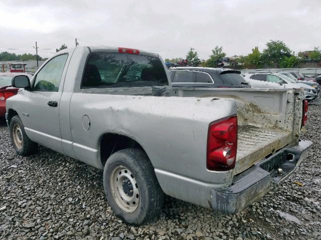 1D7HA16K08J183295 - 2008 DODGE RAM 1500 S SILVER photo 3