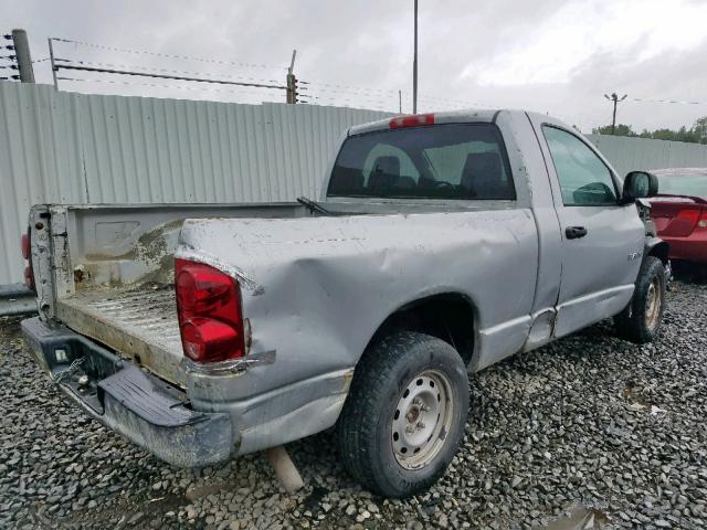 1D7HA16K08J183295 - 2008 DODGE RAM 1500 S SILVER photo 4