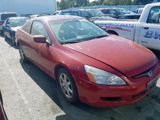 1HGCM82633A003184 - 2003 HONDA ACCORD EX RED photo 1