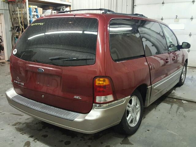 2FMZA53482BA14256 - 2002 FORD WINDSTAR S MAROON photo 4