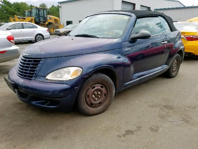 3C3EY45X05T517941 - 2005 CHRYSLER PT CRUISER BLUE photo 2