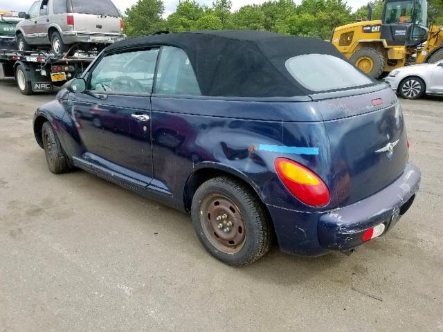 3C3EY45X05T517941 - 2005 CHRYSLER PT CRUISER BLUE photo 3