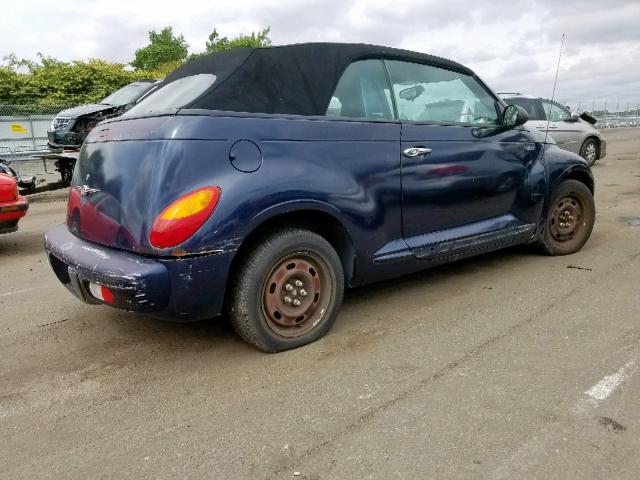 3C3EY45X05T517941 - 2005 CHRYSLER PT CRUISER BLUE photo 4