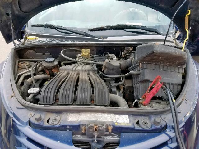 3C3EY45X05T517941 - 2005 CHRYSLER PT CRUISER BLUE photo 7