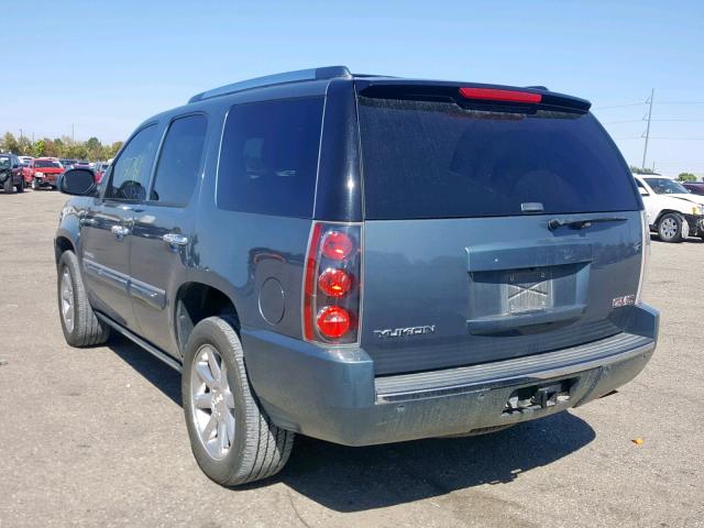 1GKFK63898J121015 - 2008 GMC YUKON DENA BLUE photo 3