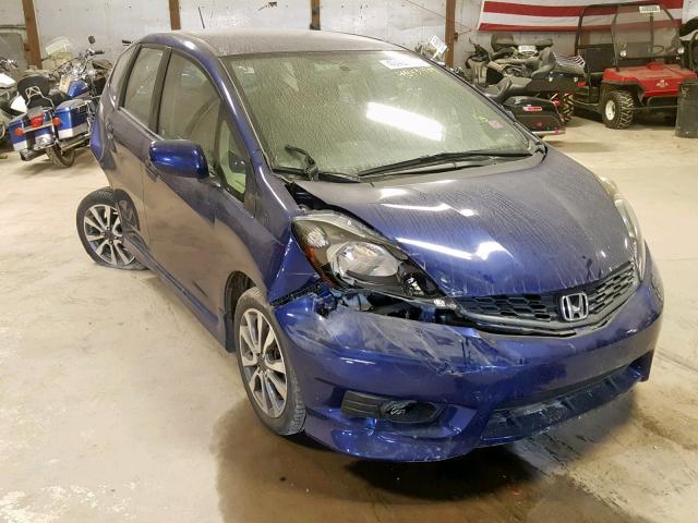 JHMGE8H67DC010096 - 2013 HONDA FIT SPORT BLUE photo 1