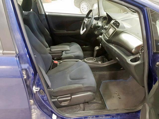 JHMGE8H67DC010096 - 2013 HONDA FIT SPORT BLUE photo 5