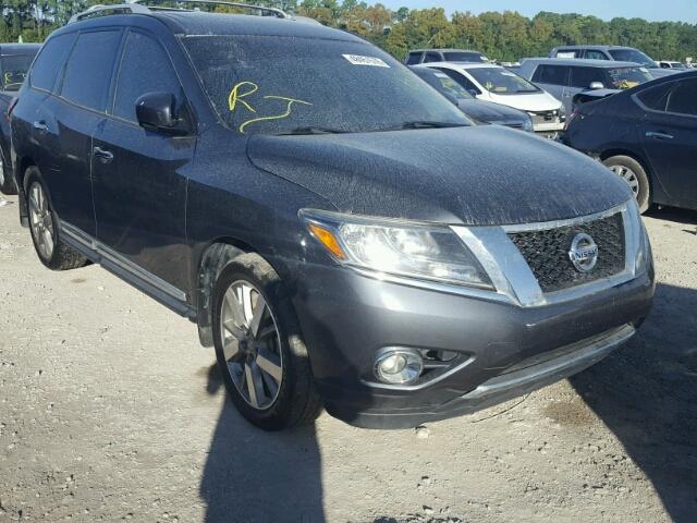 5N1AR2MN1EC649738 - 2014 NISSAN PATHFINDER GRAY photo 1
