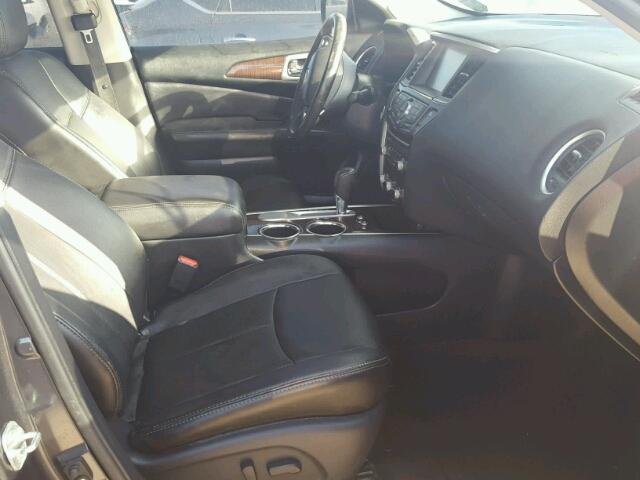 5N1AR2MN1EC649738 - 2014 NISSAN PATHFINDER GRAY photo 5