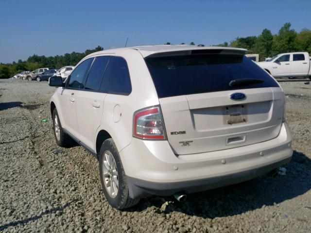 2FMDK38C79BA63826 - 2009 FORD EDGE SEL WHITE photo 3