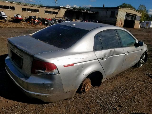 19UUA66226A034701 - 2006 ACURA 3.2TL SILVER photo 4