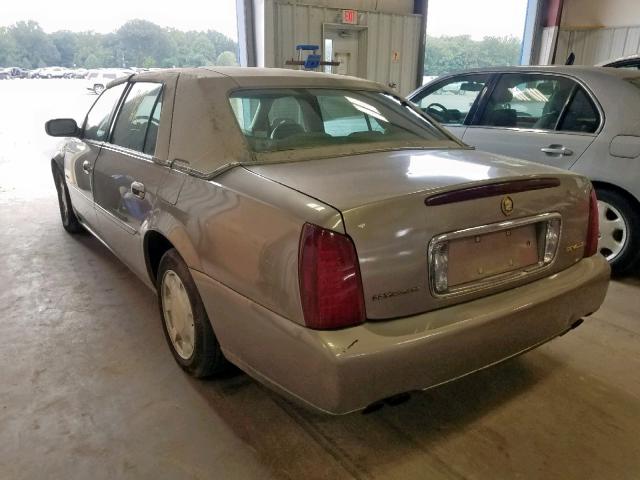 1G6KD54Y11U200618 - 2001 CADILLAC DEVILLE TAN photo 3