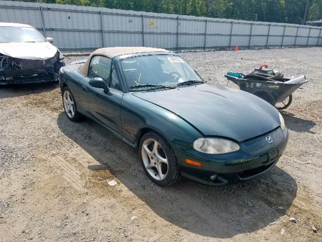 JM1NB353810216958 - 2001 MAZDA MX-5 MIATA GREEN photo 1