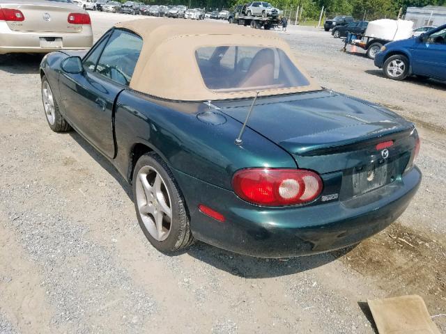 JM1NB353810216958 - 2001 MAZDA MX-5 MIATA GREEN photo 3