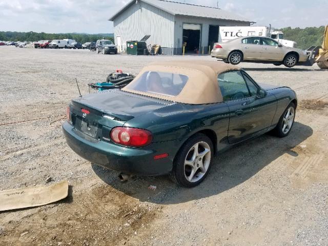 JM1NB353810216958 - 2001 MAZDA MX-5 MIATA GREEN photo 4